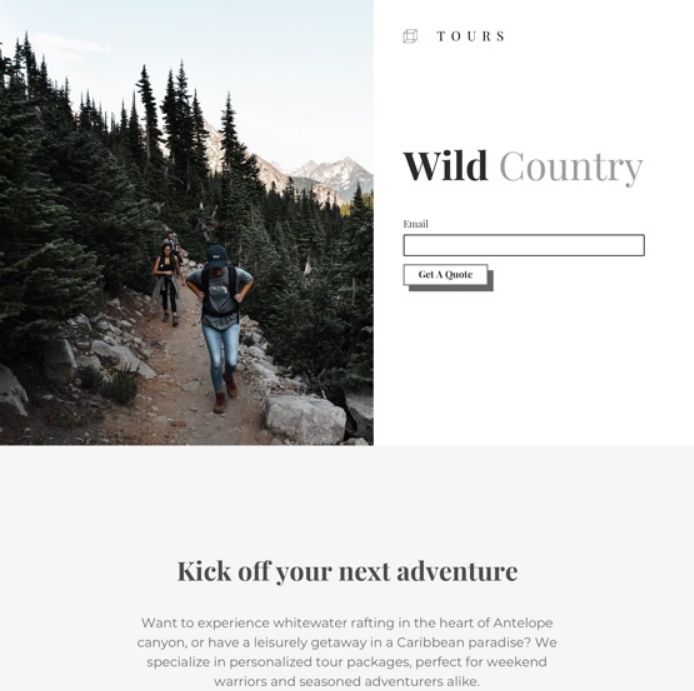 Mailchimp Email Landing Page Template