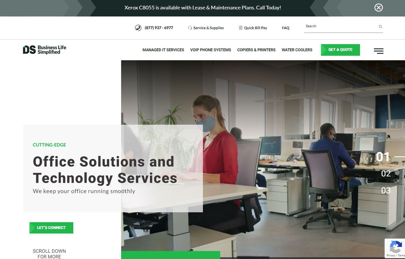 Corporate website design Document Solutions