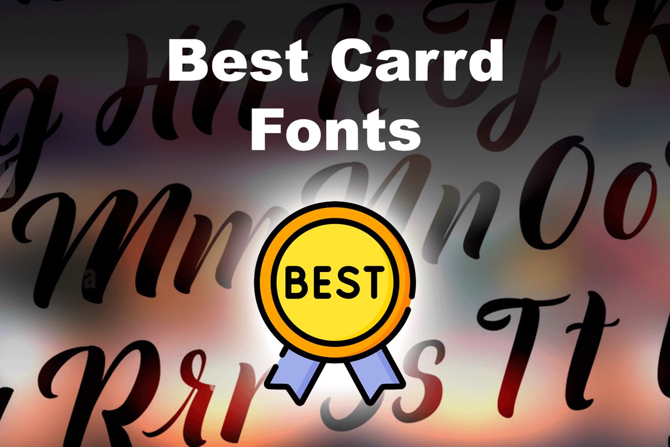 All Carrd Fonts