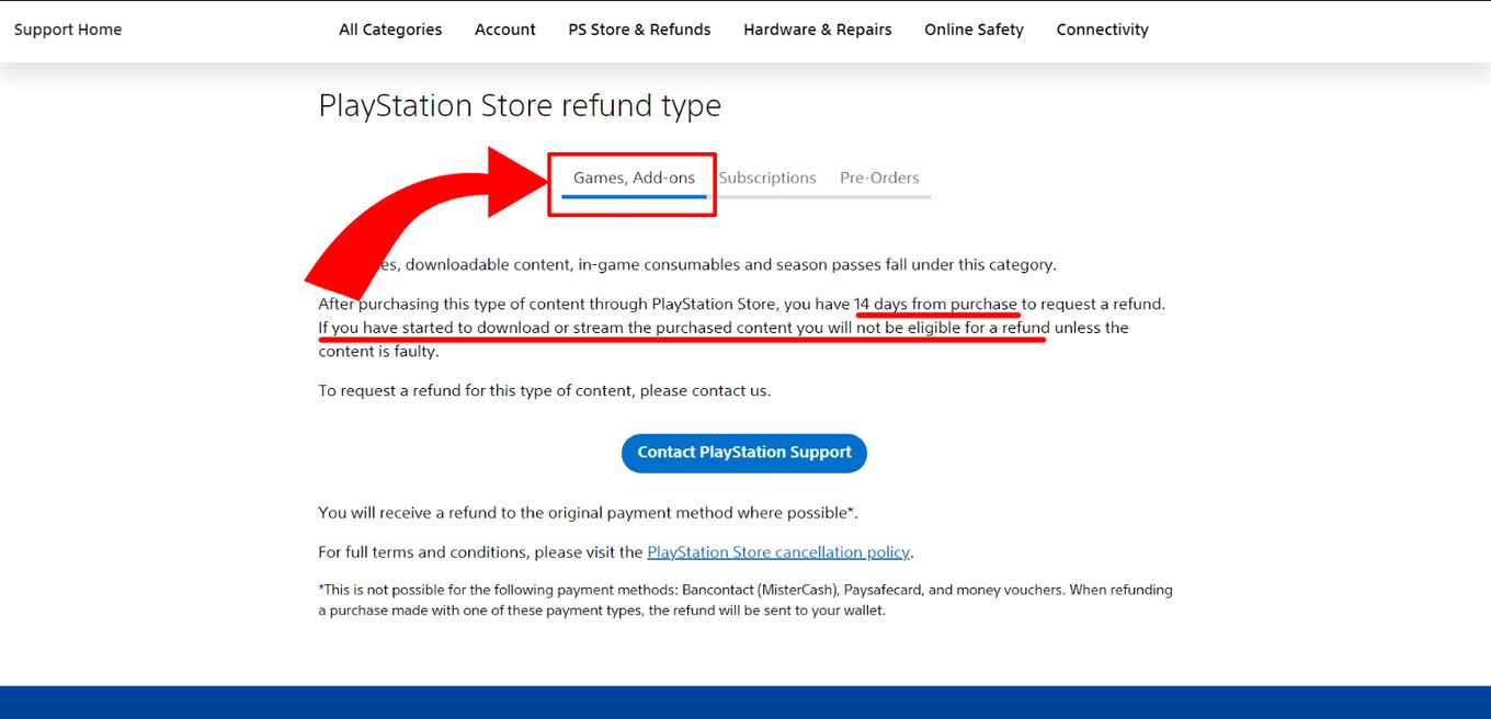 How to request a PlayStation Store refund