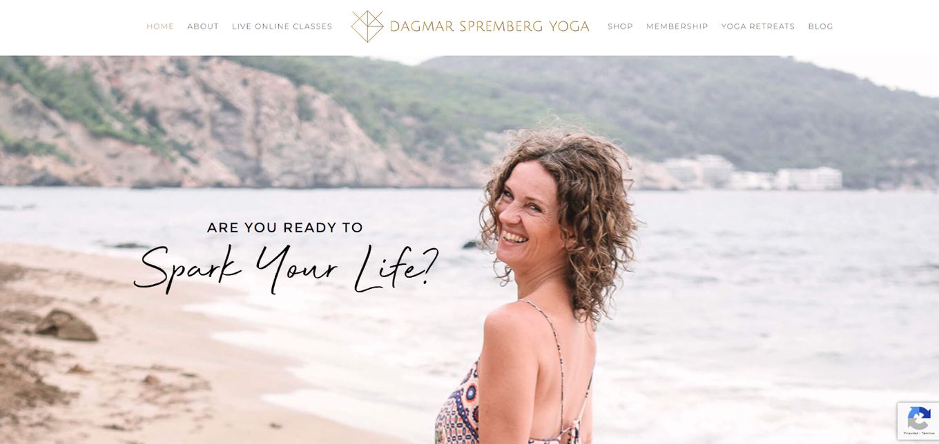 Dagmar SpremBerg - Yoga Website Example