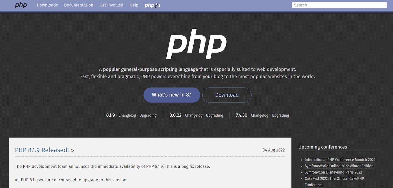 Website Terminology - PHP