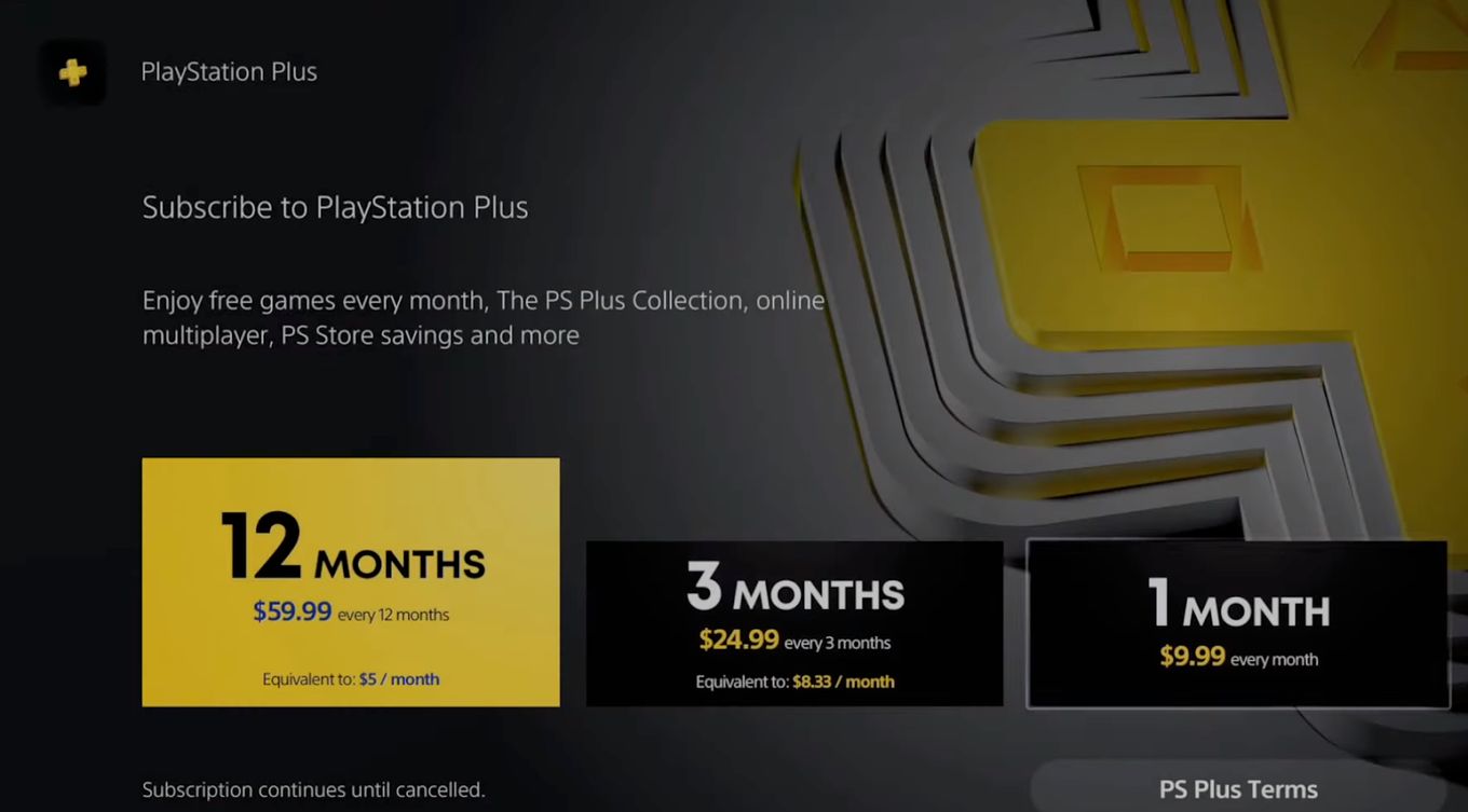 Crie uma conta PS Plus para jogar jogos PS3 no PS5