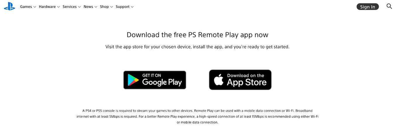 PS Remote Play  Download the PS Remote Play app and stream PS5