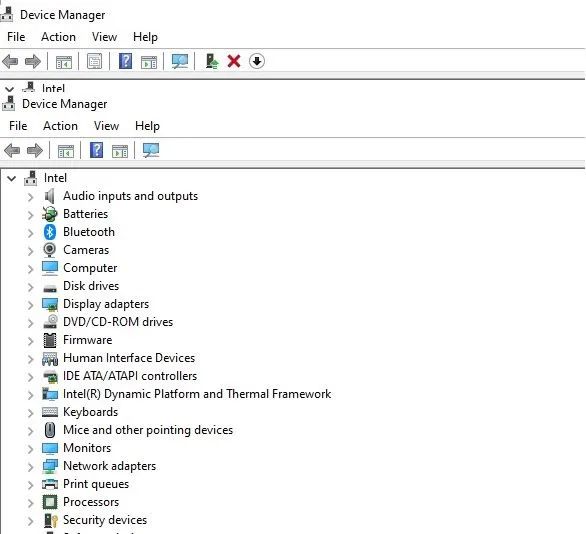 Click on device manager