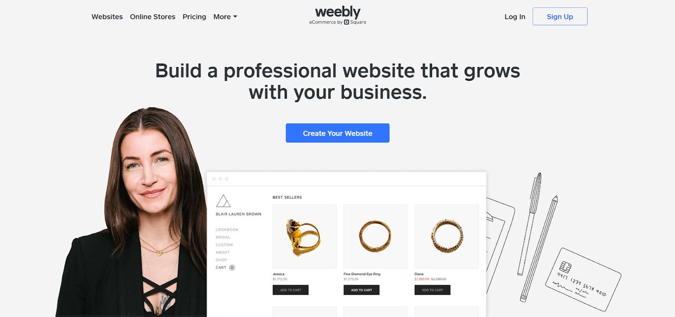 Weebly -  Squarespace Alternative