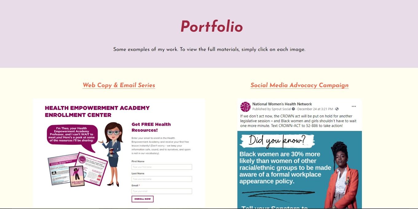 9 Great Copywriting Portfolio Websites [Inspiration Examples