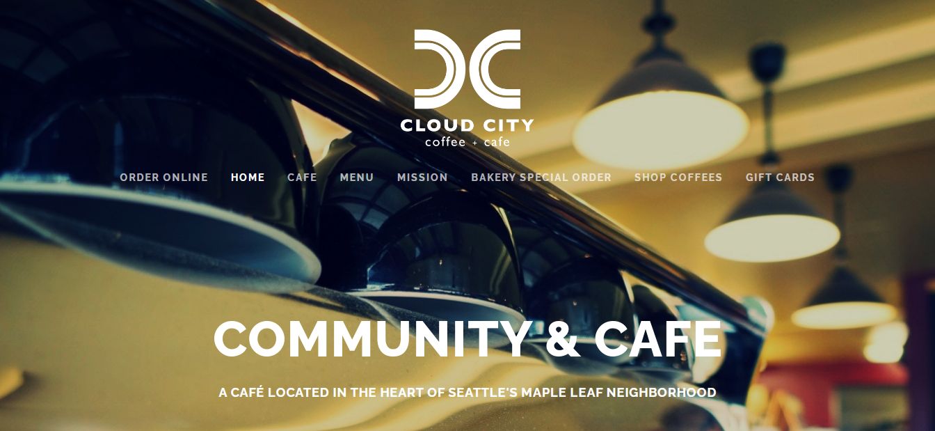 Cloud City - Coffee Shop Website