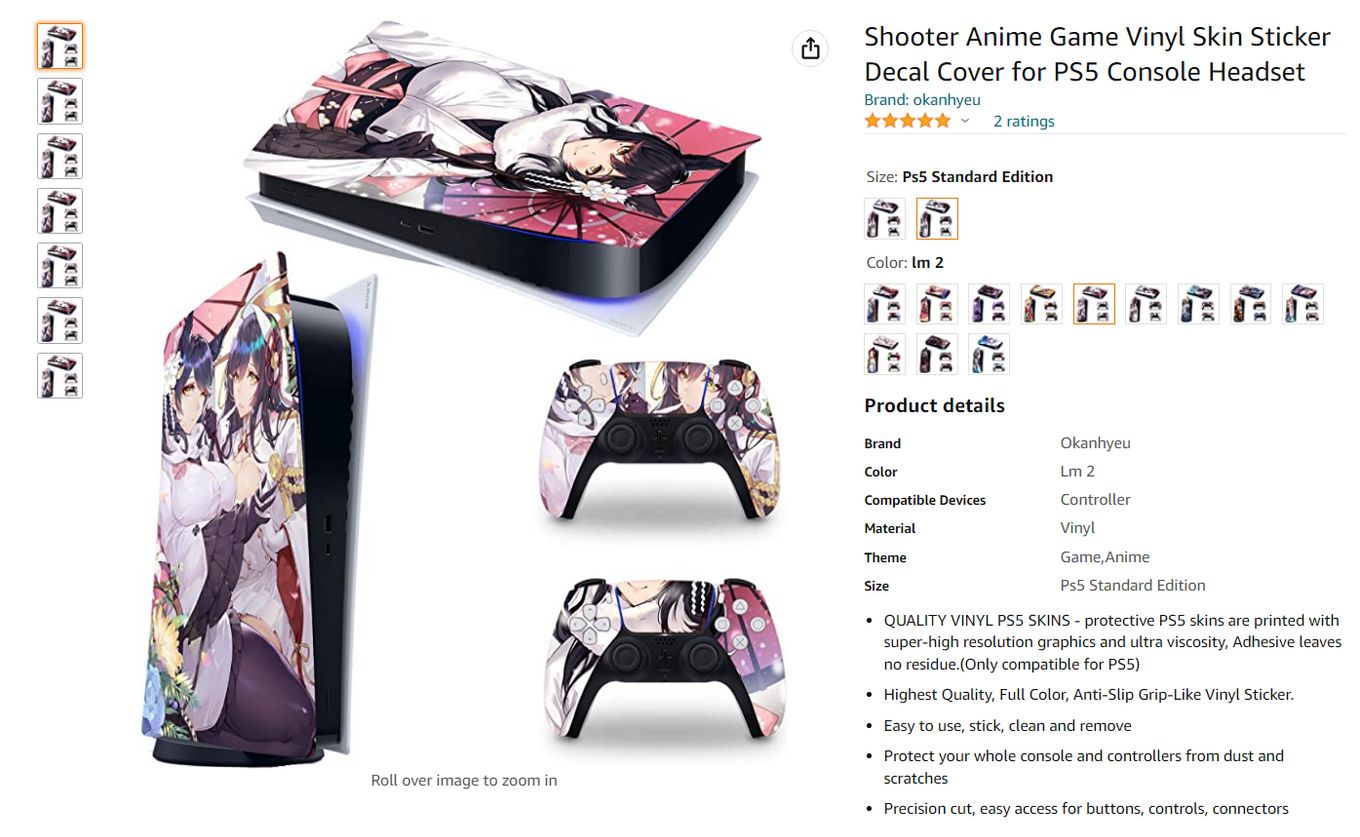 LEEWEE for PS5 Skin Disc Edition Anime Console and India  Ubuy