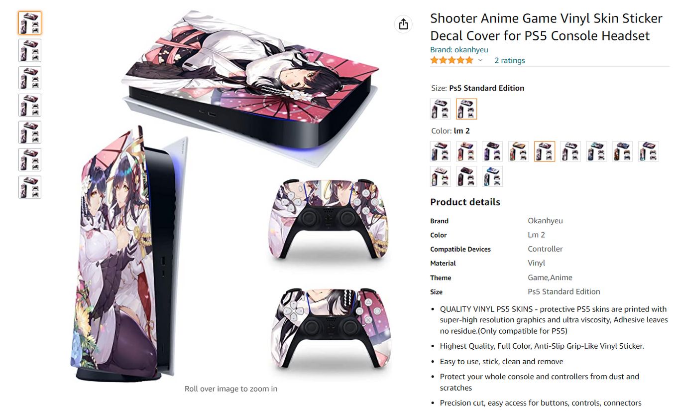 Anime PS5 Skins