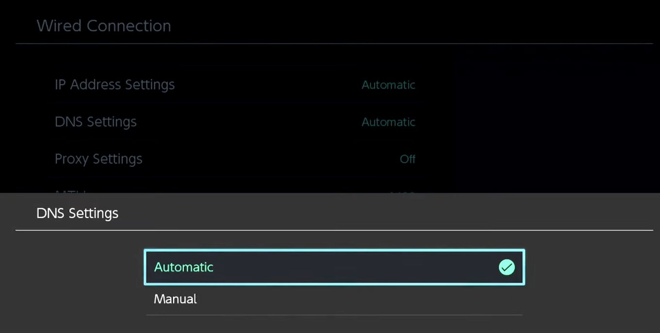 Connect Switch With Login Credentials - Turn Off DNS Servers