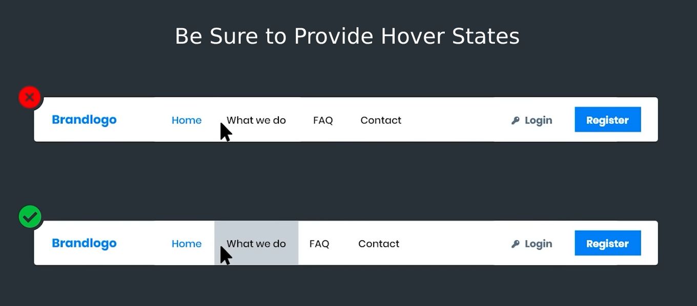 Provide Hover States