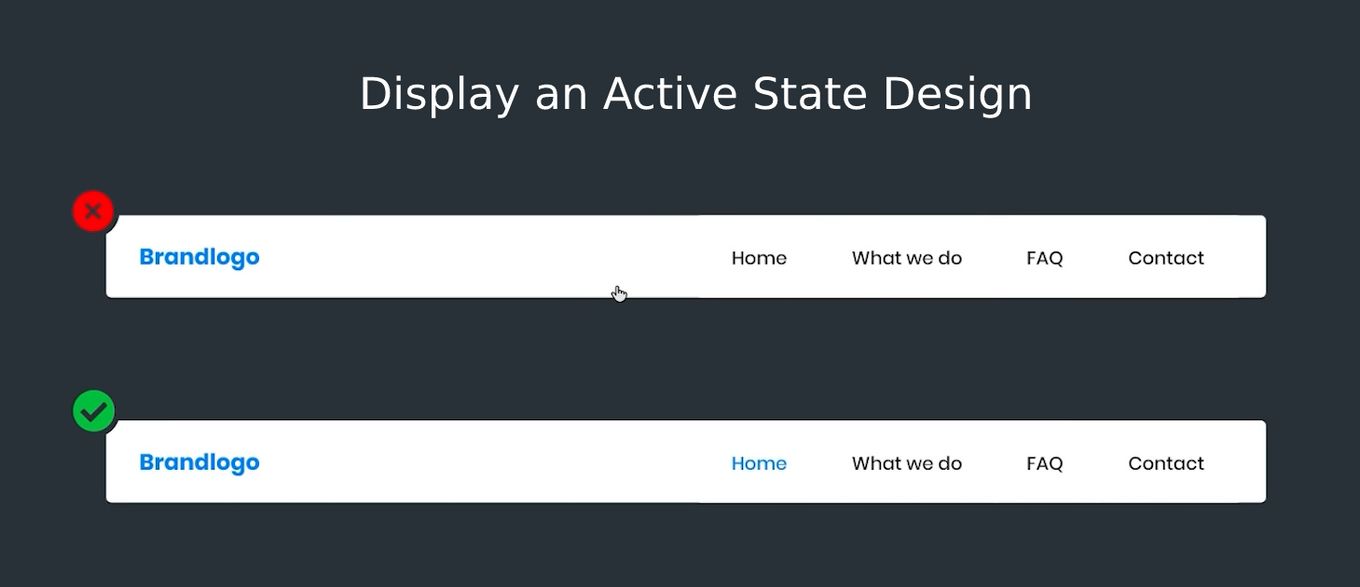 Display an Active State Design