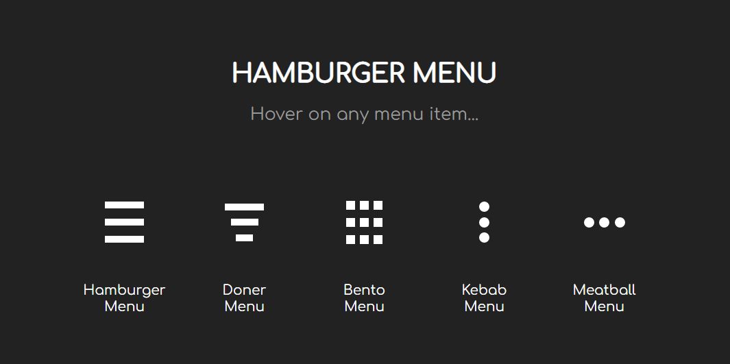 Hamburger Menu - Best mobile Navigation Design Pattern