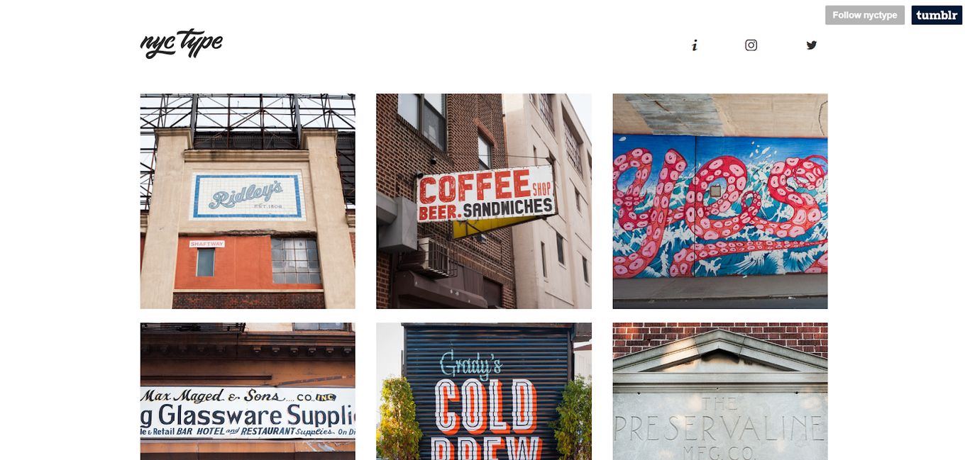 NYC type font inspiration