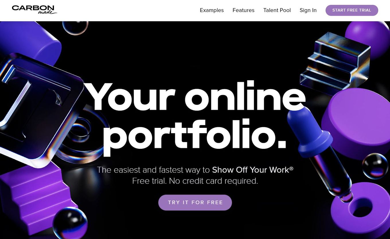 Best portfolio websites for graphic designers - Carbonmade