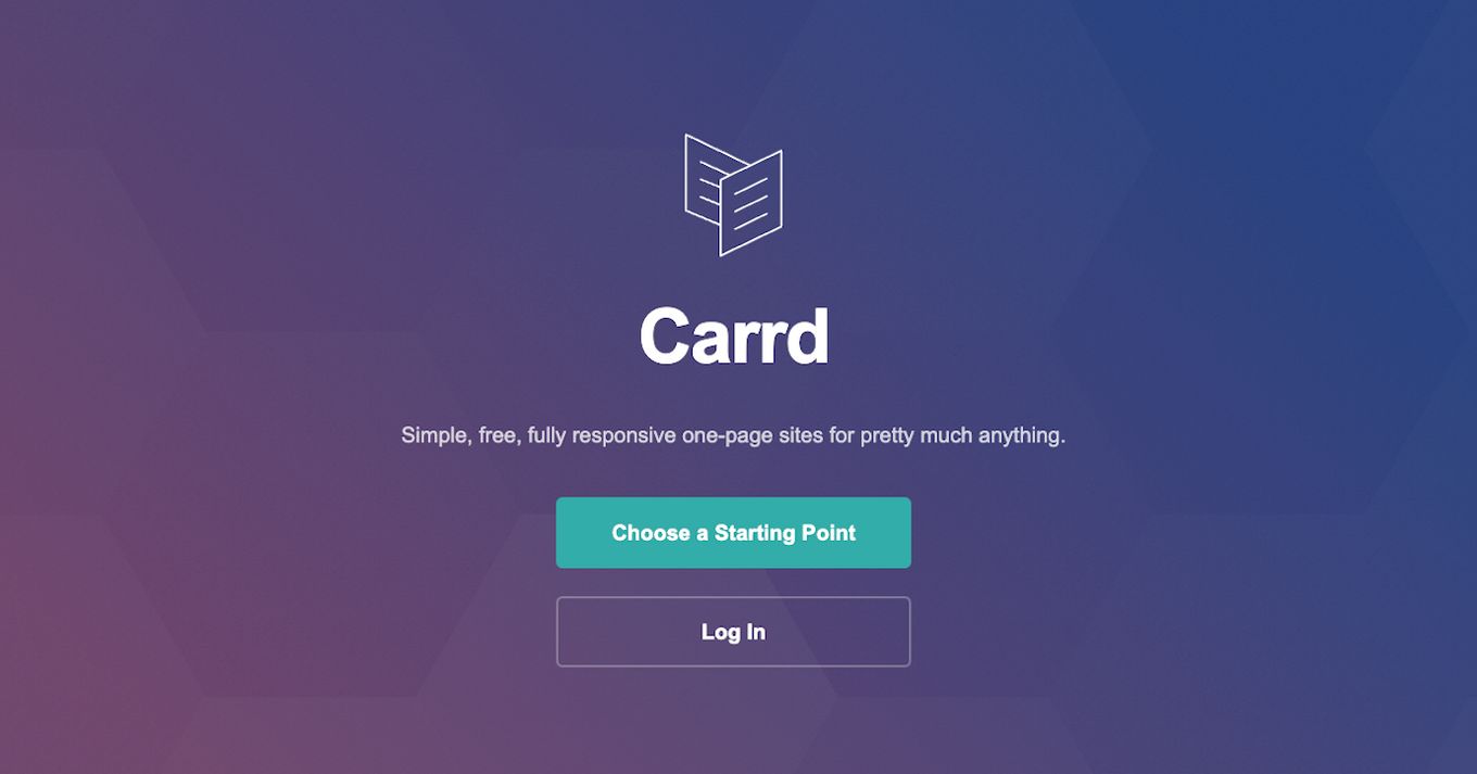 Carrd - Probably the simplest portfolio builder for designers