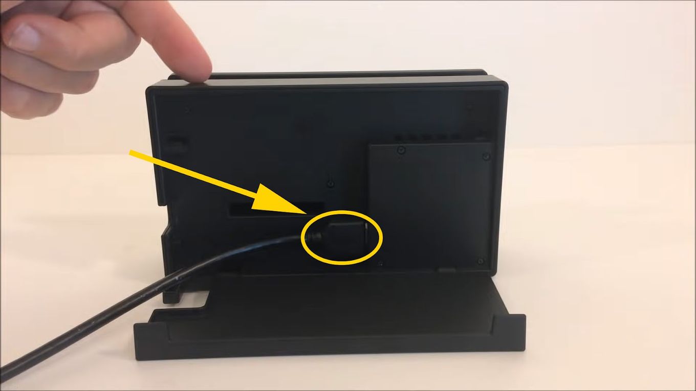 plugging switch doc into power outlet