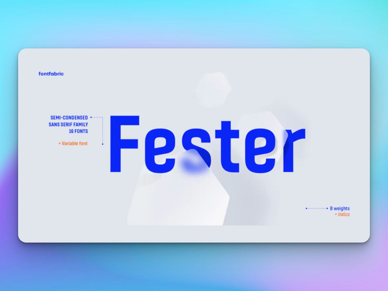 Fester Classical Font