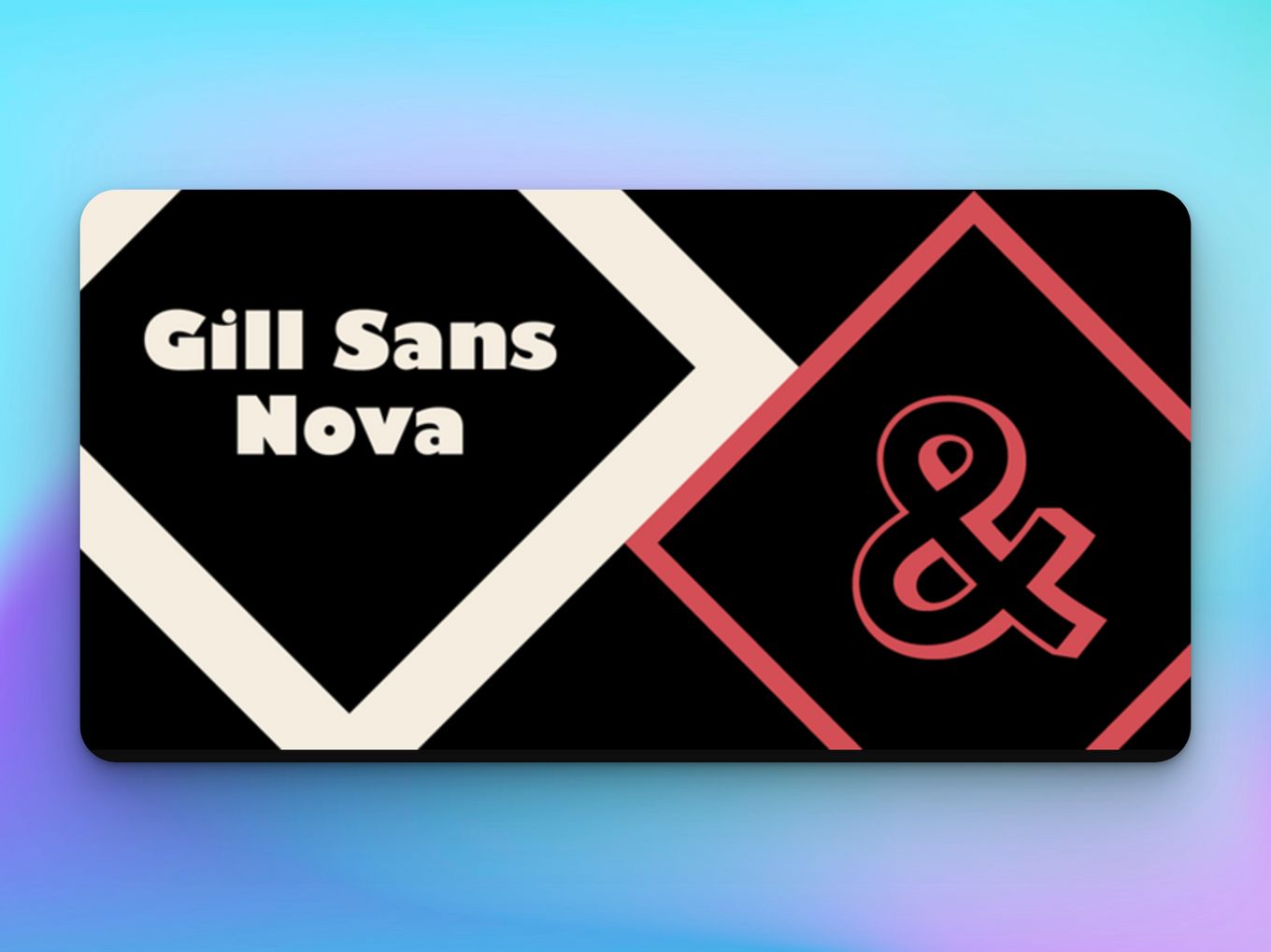 Gill Sans Traditional Font