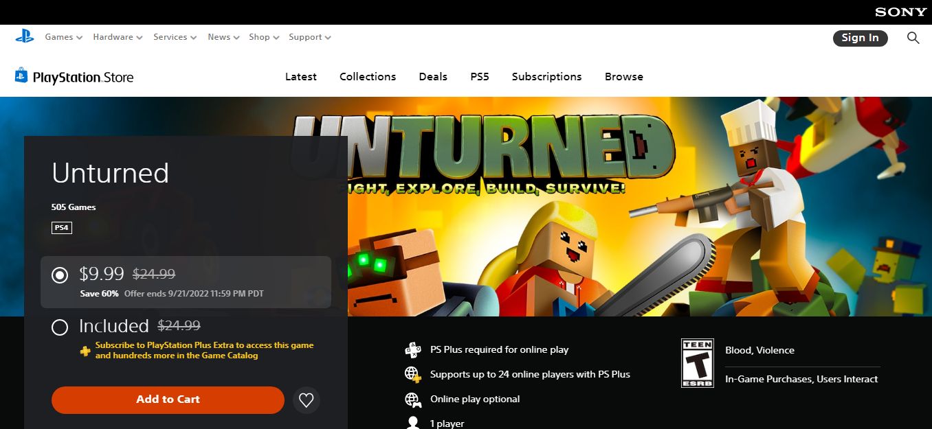 unturned ps5 download