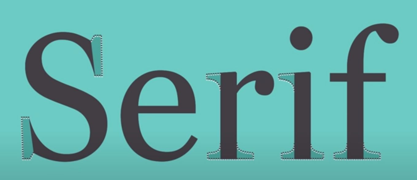 Example of Serif typeface