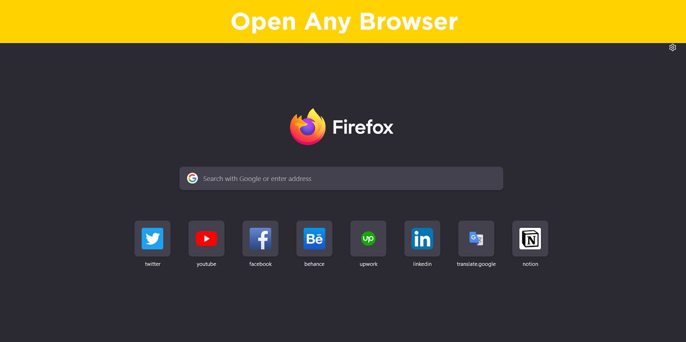 Open any browser