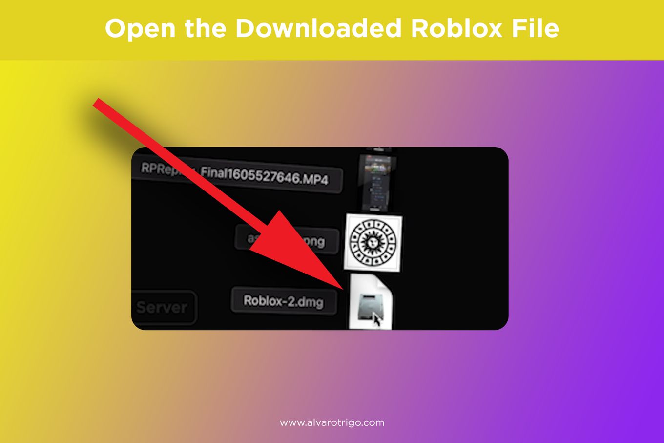 Click 'Roblox File' to open download