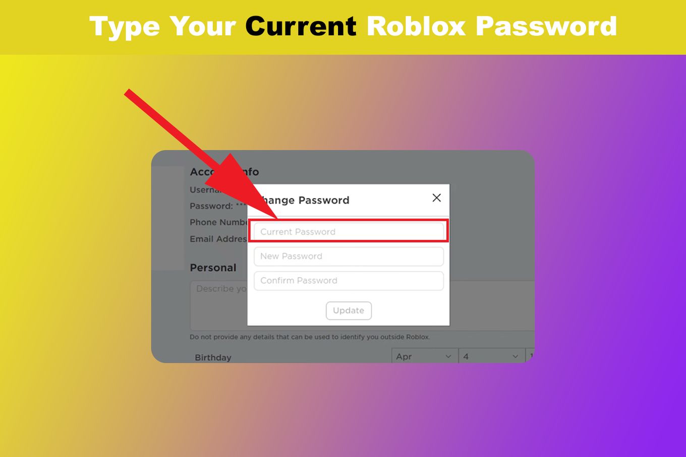 How to Change Your Roblox Password: 14 Steps (with Pictures)
