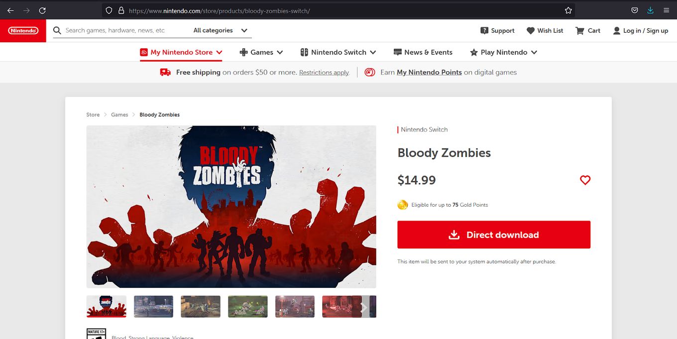 Bloody Zombies - Zombie Game for Switch