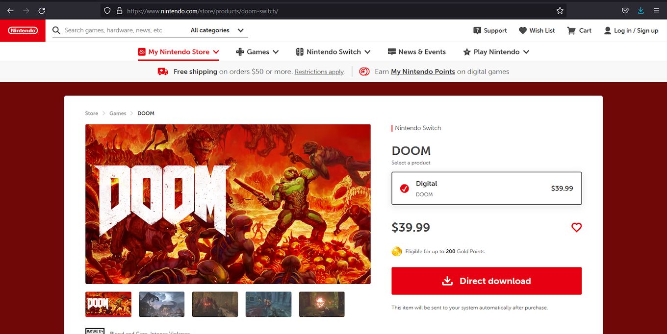 Doom - Zombie Game for Switch