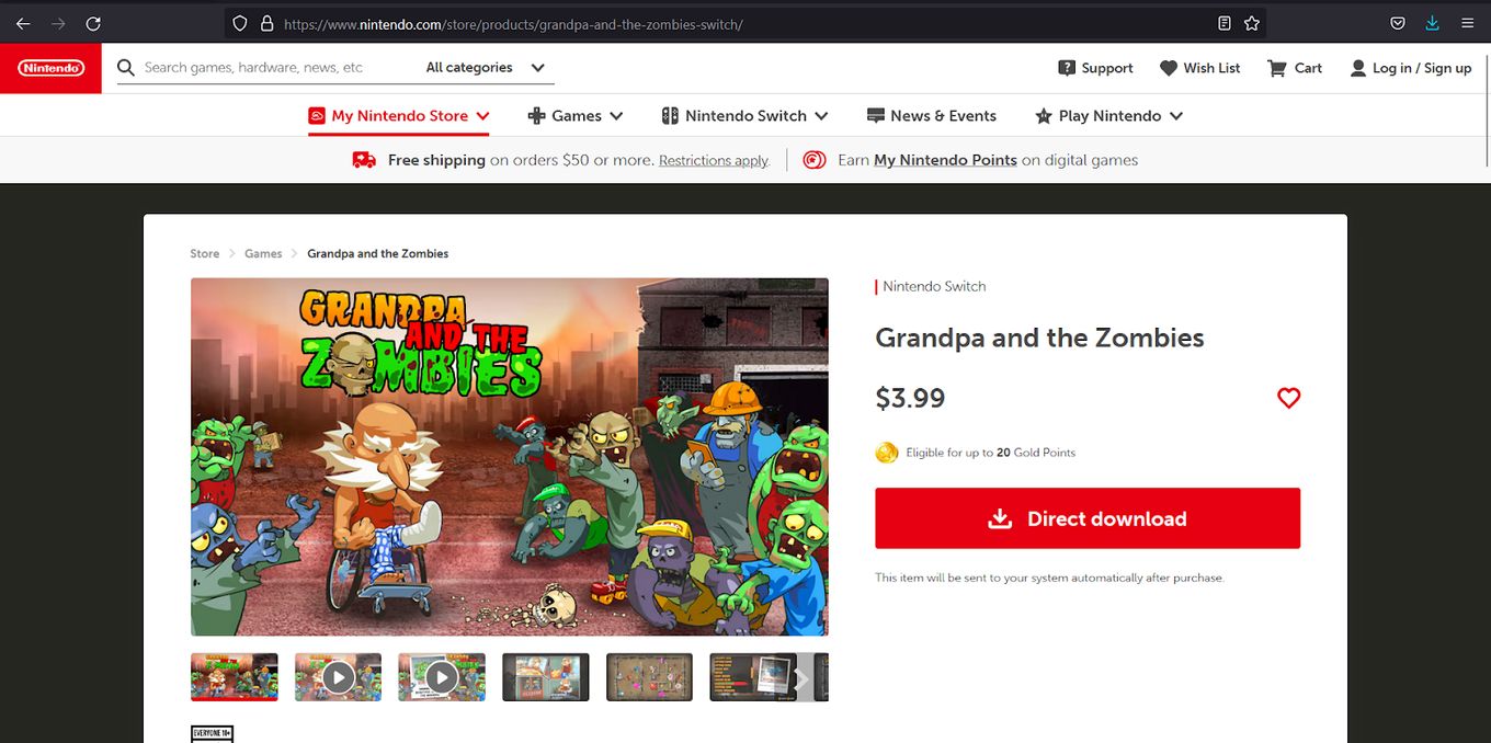 Grandpa and the Zombie - Zombie Game for Switch