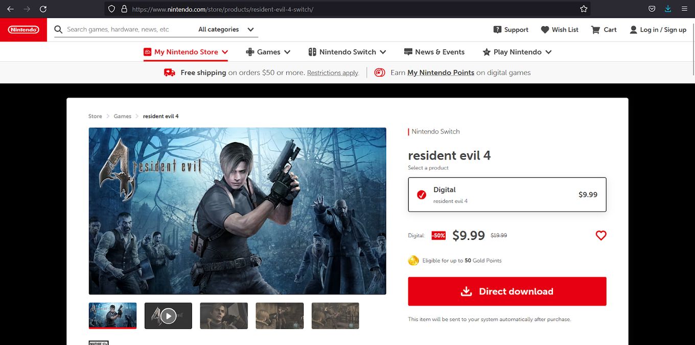 Resident Evil 4 - Zombie Game for Switch
