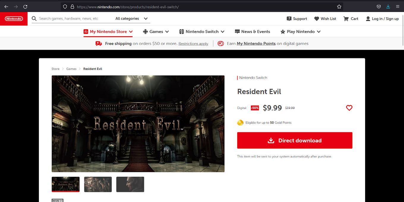 Resident Evil - Zombie Game for Switch