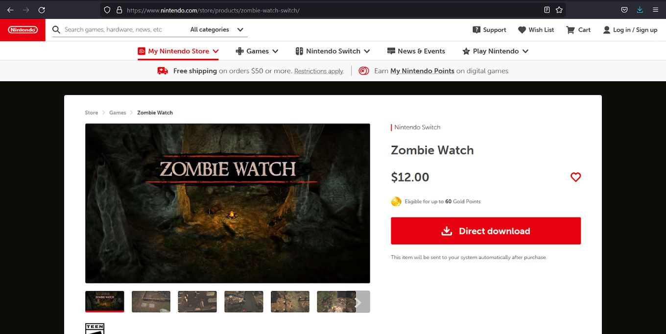 Zombie-watch - Zombie Game for Switch