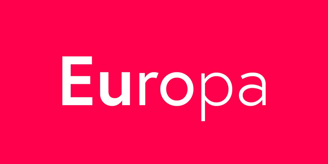 Europa Squarespace Font