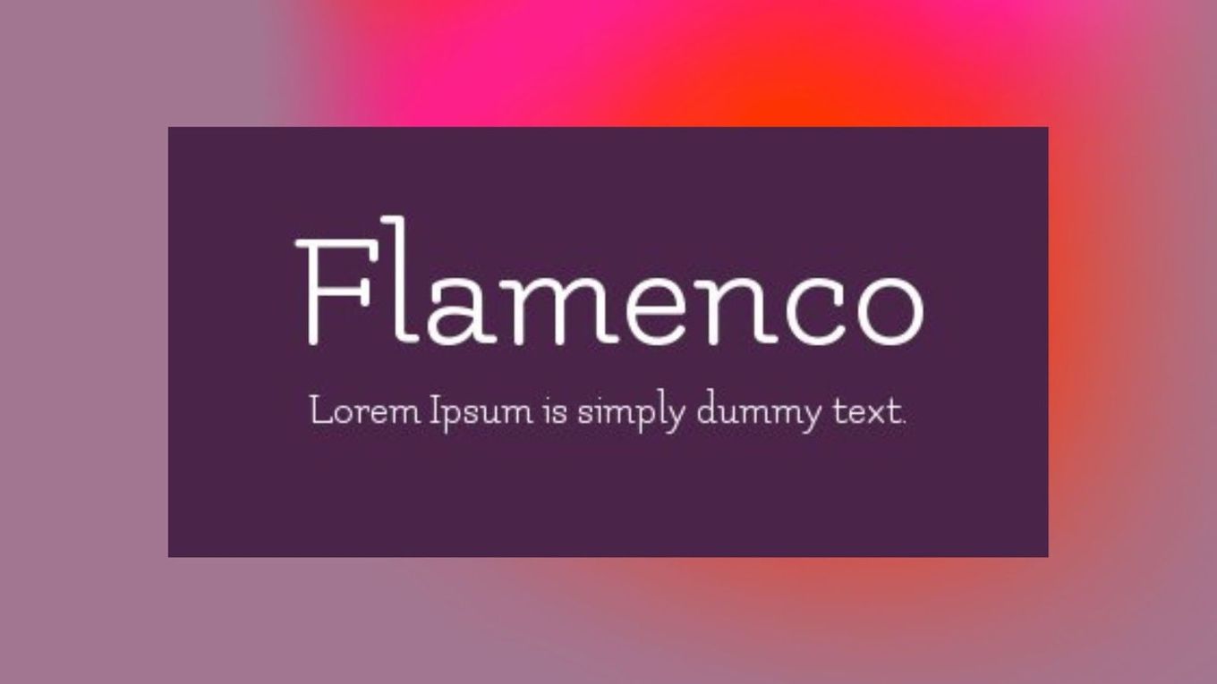 Flamenco Squarespace Font