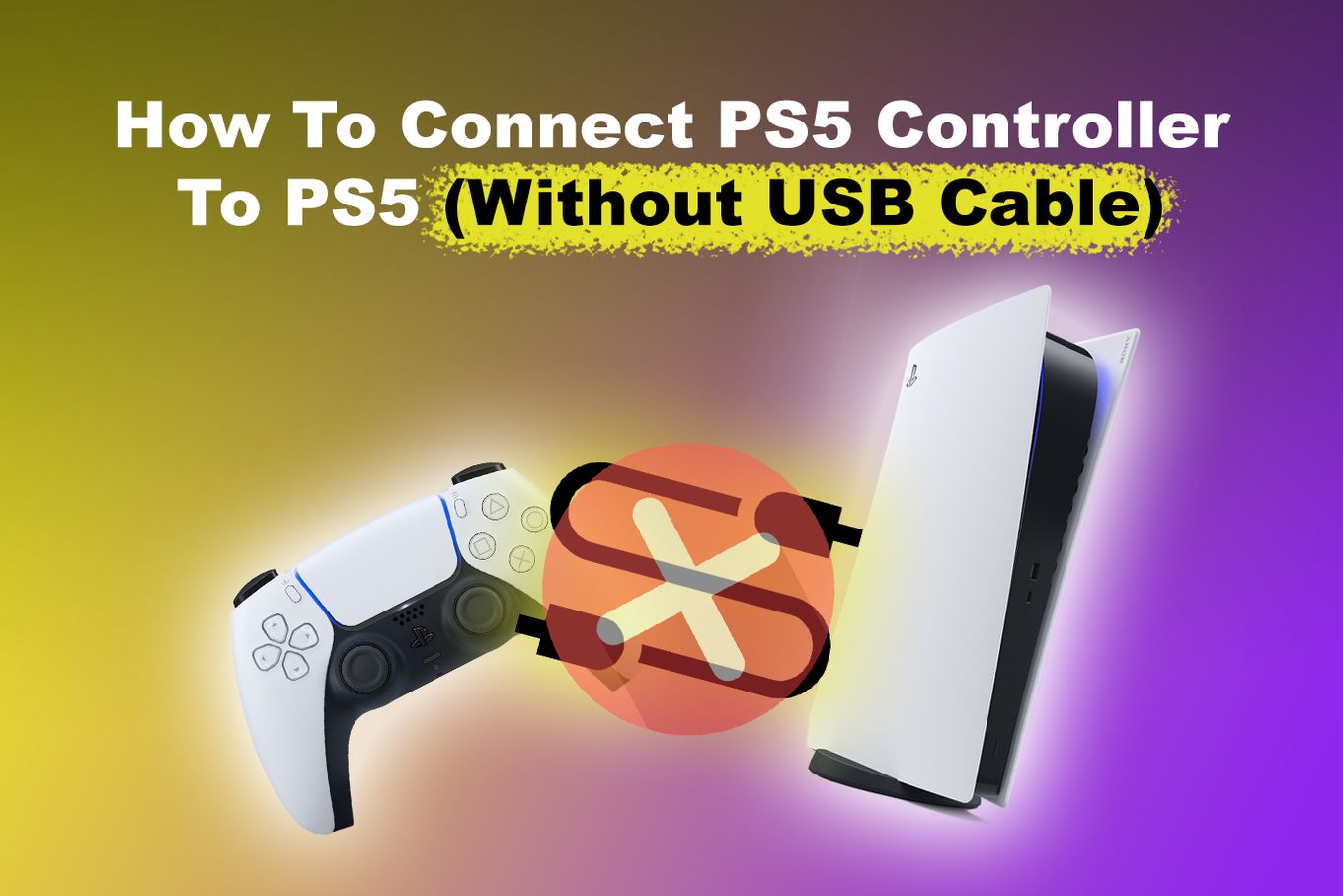 PS5 How to Set Up Cables & Sync with DualSense Controller 
