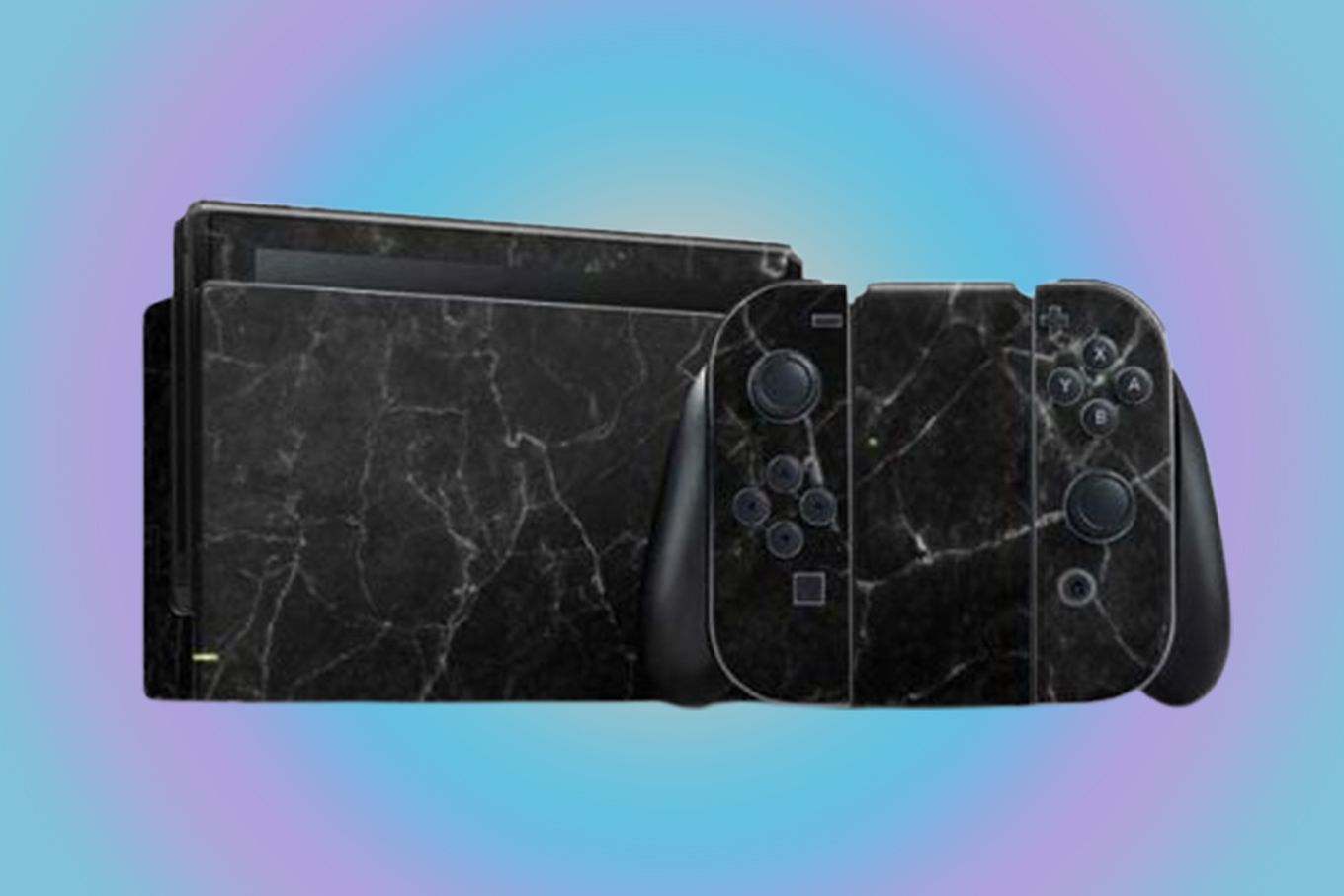 Black Marble Nintendo Skin