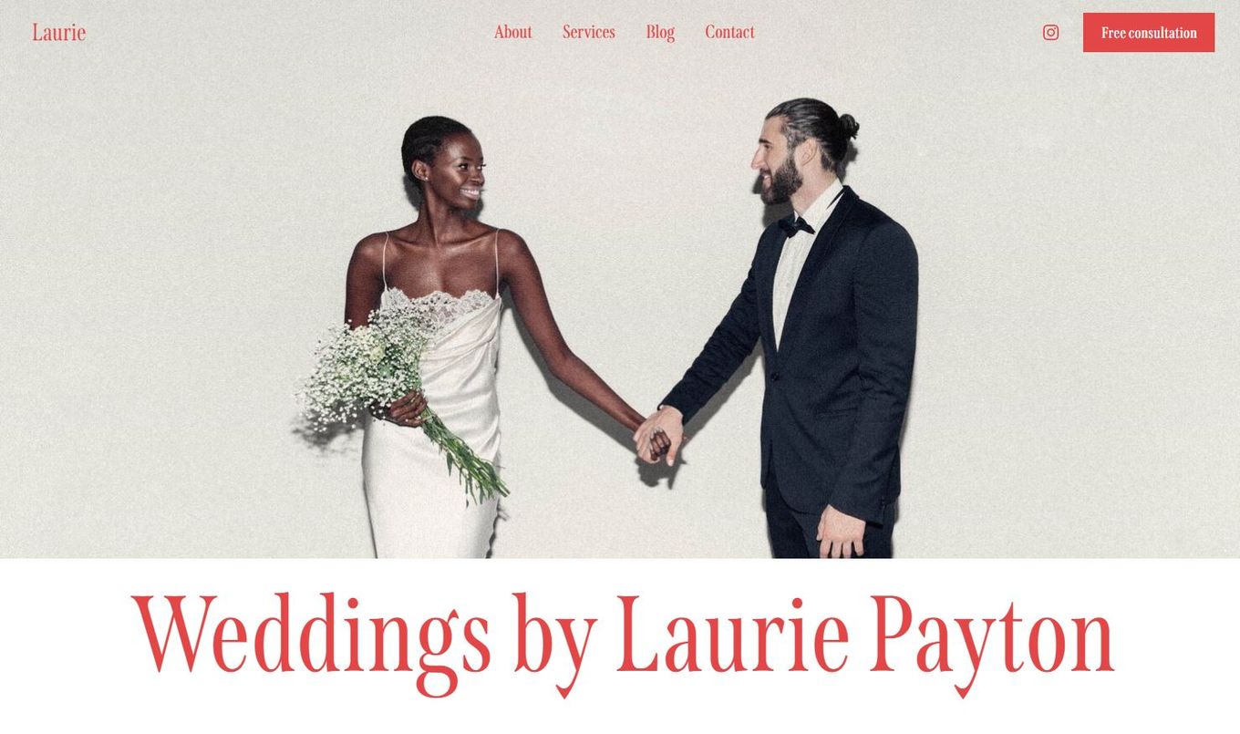 Laurie Squarespace Wedding Template