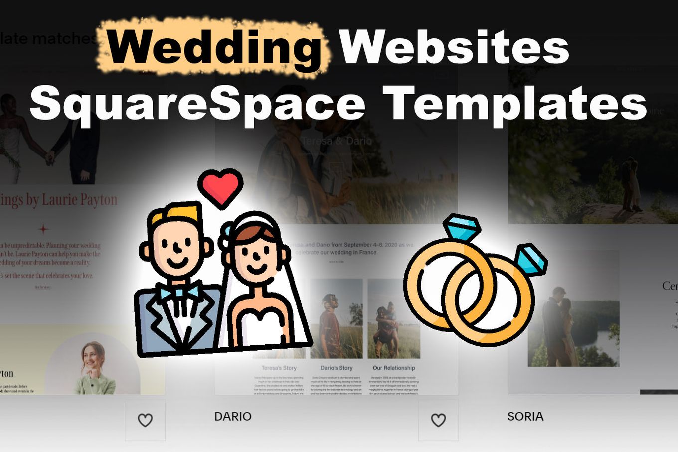 Wedding Website Templates Squarespace