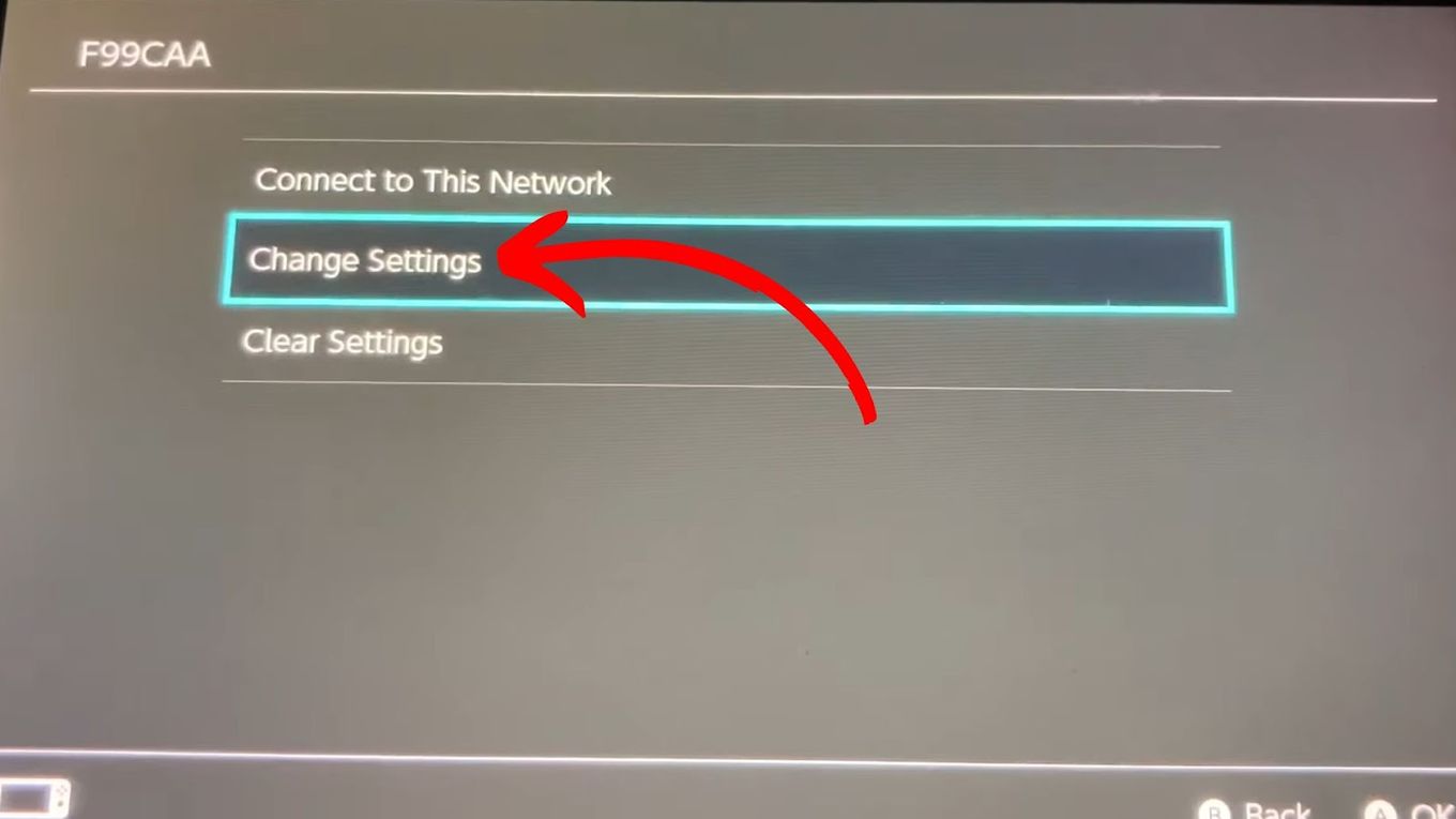 Click Change Settings