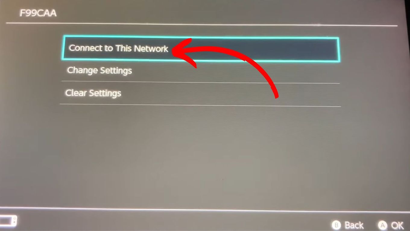 Click connect on this network