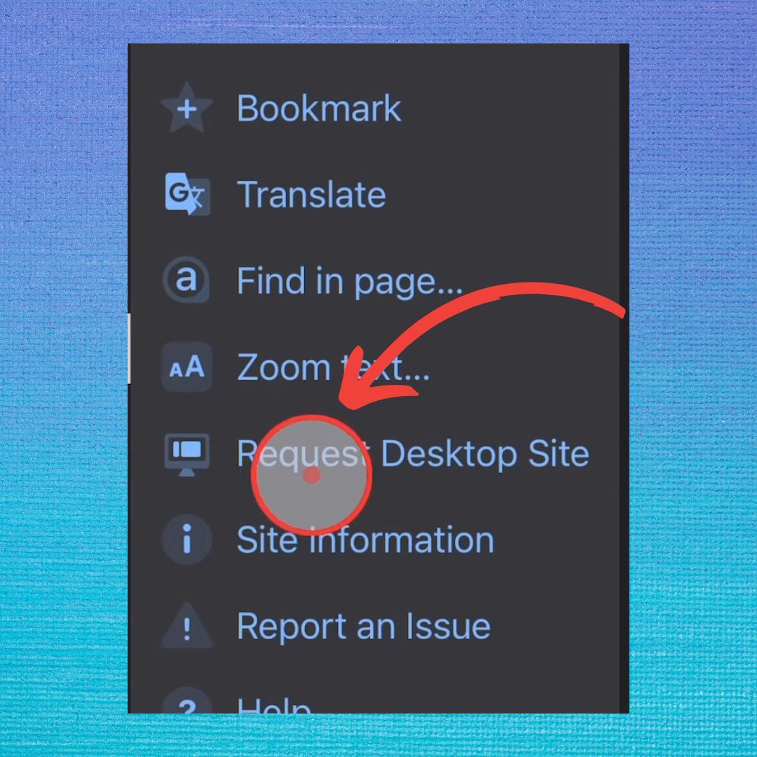 Desktop mode on Chrome