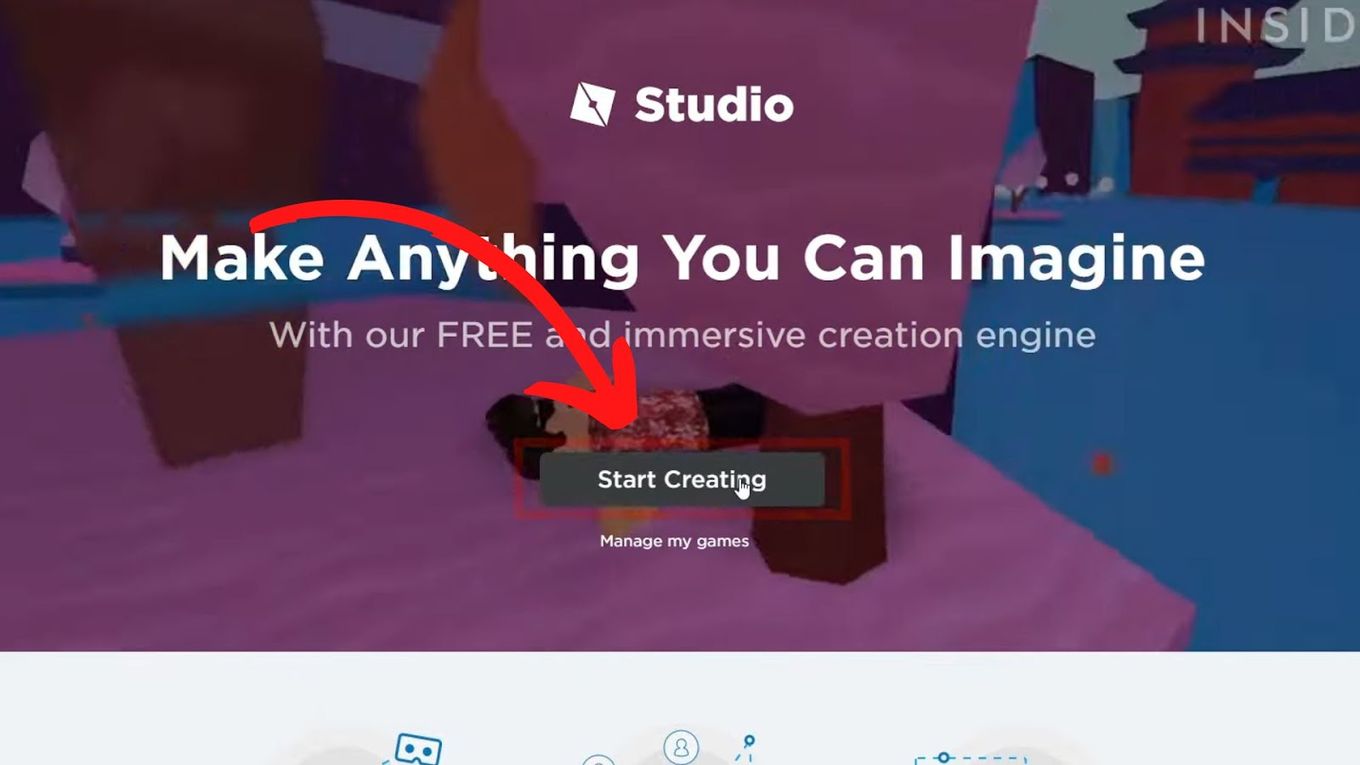 Roblox Studio Web page