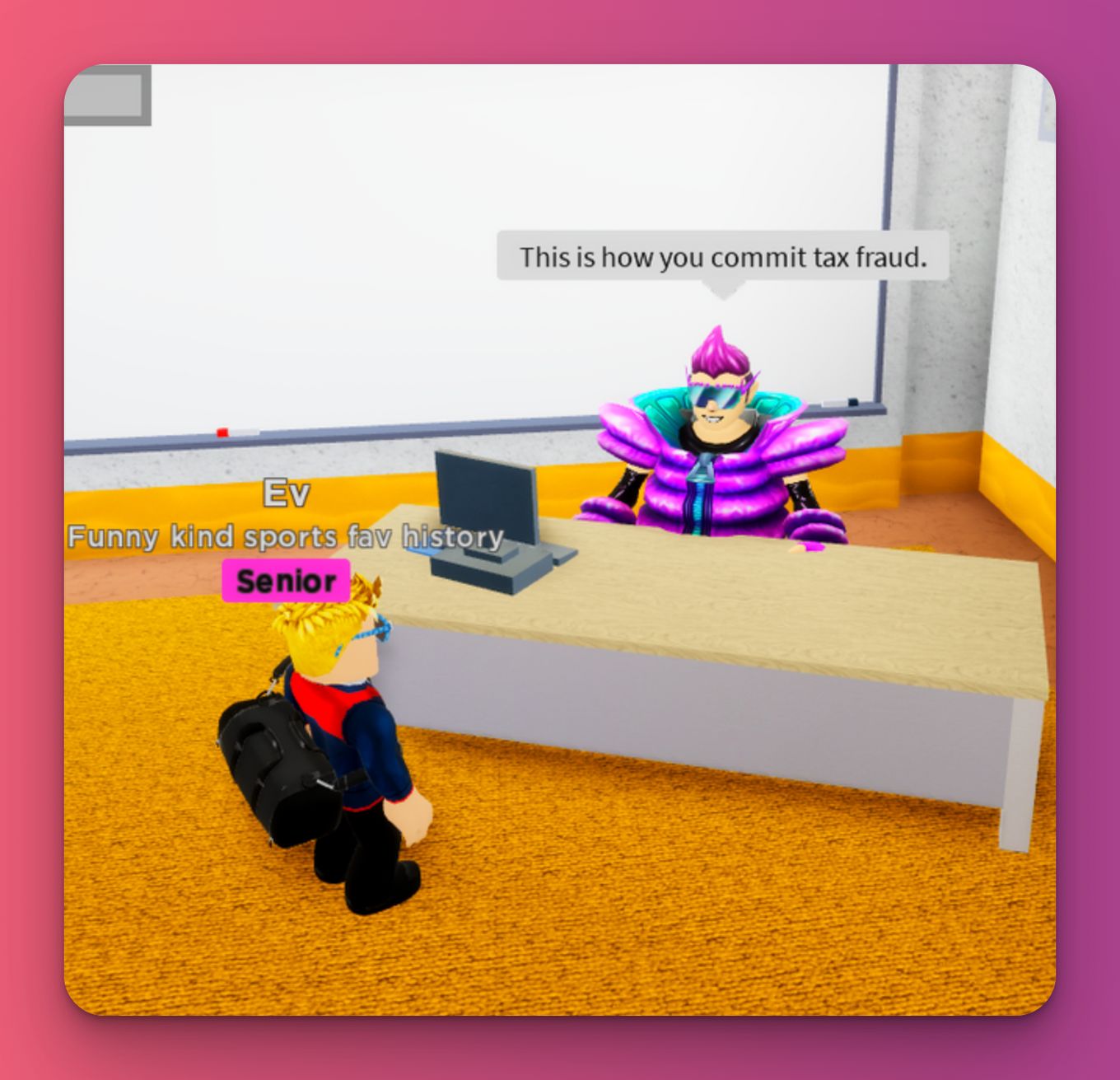 This is how you commit tax fraud - Cursed Roblox Meme