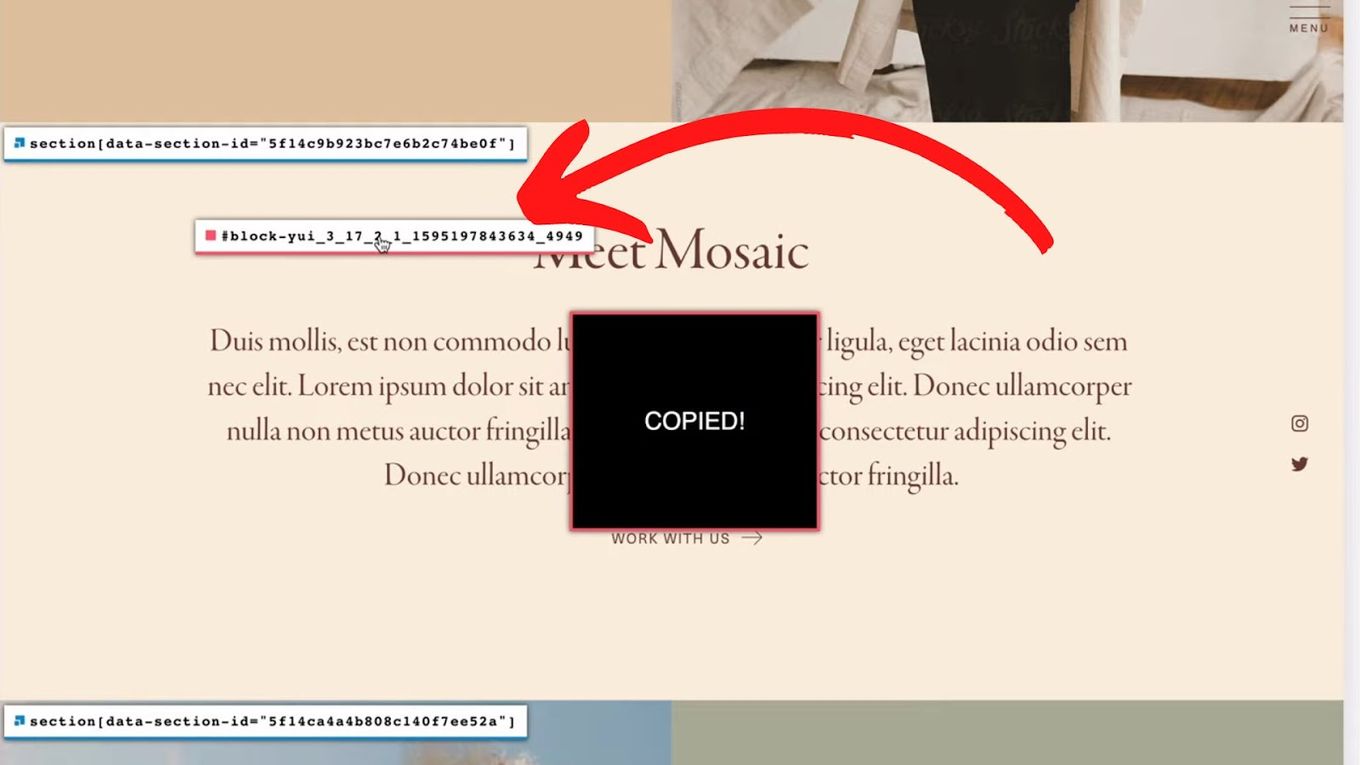 squarespace text blocks css