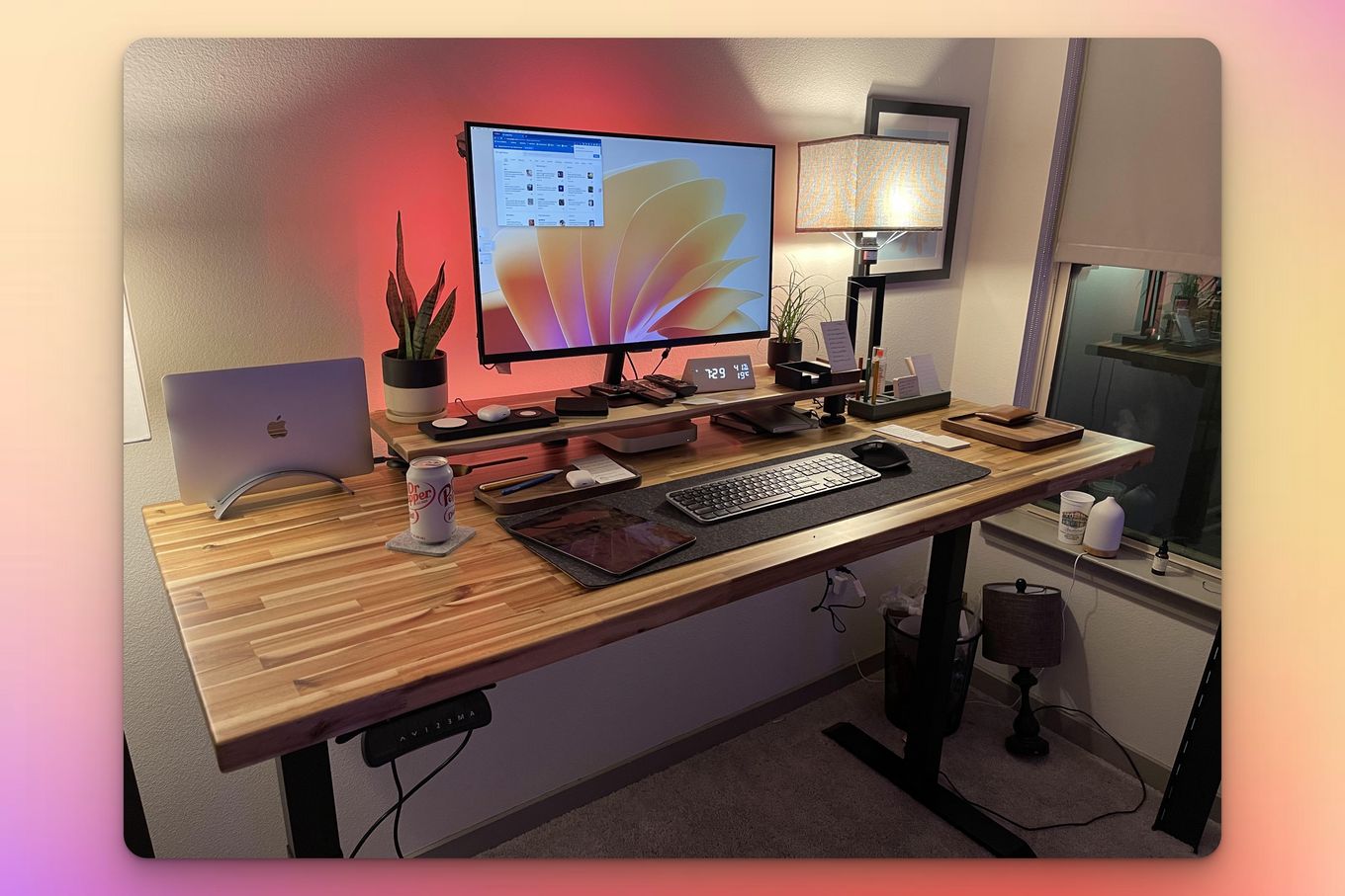 Wooden Mac Desktop Office