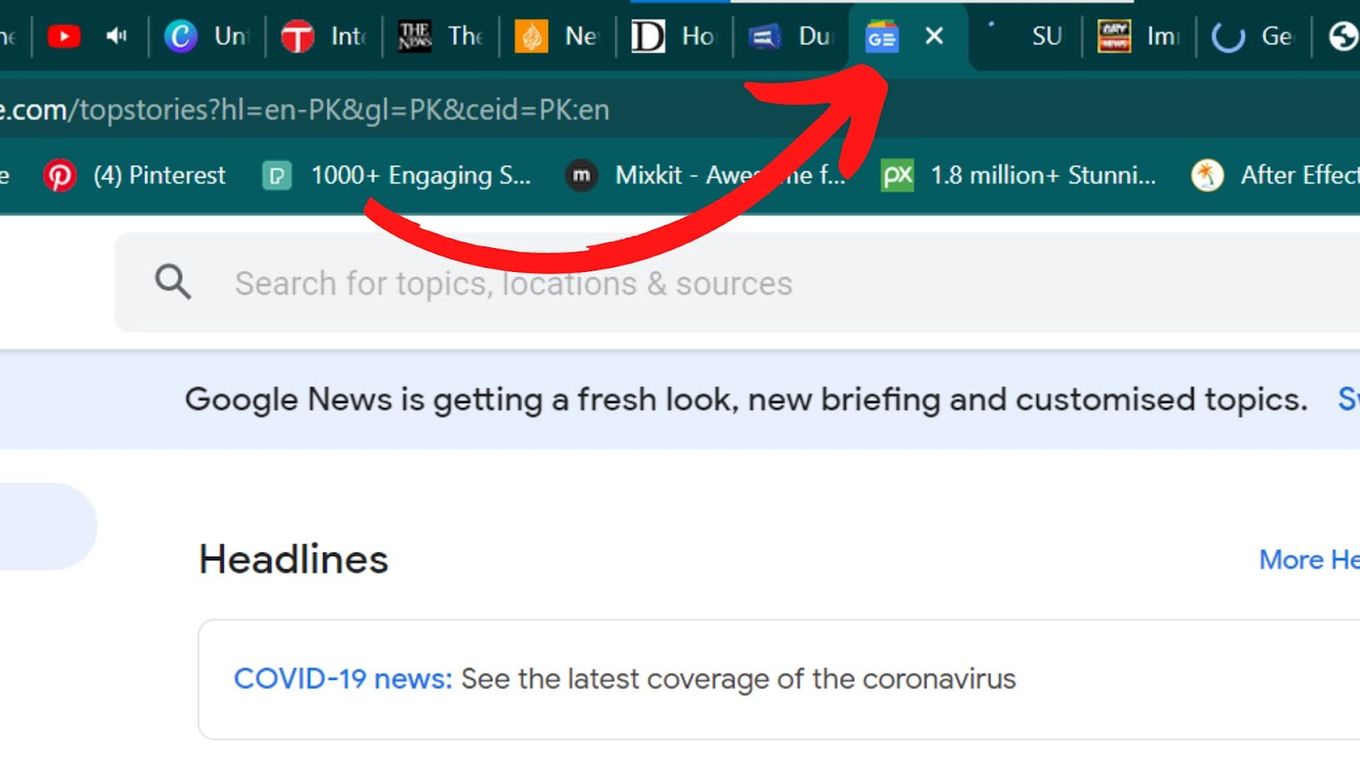 Choose the Firefox tabs you want to pin