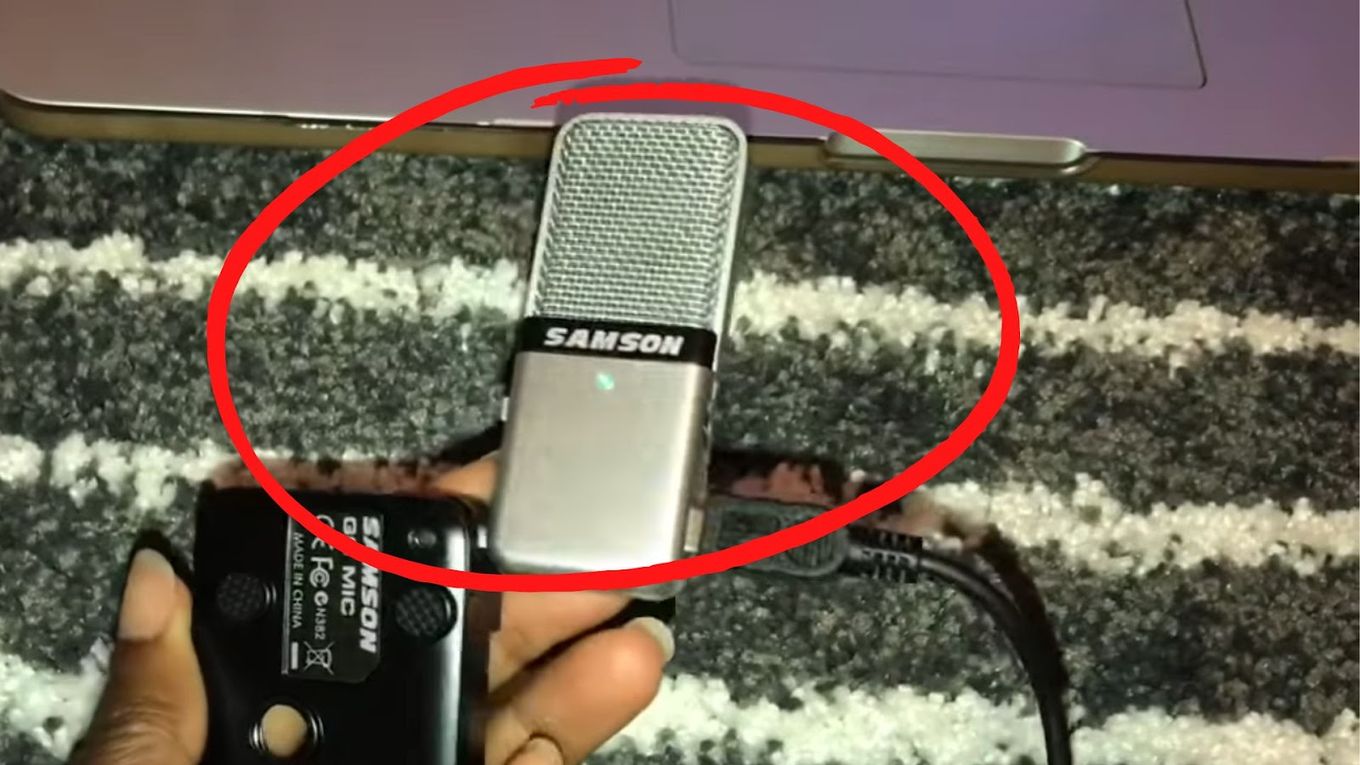 Connect your mac and the mic